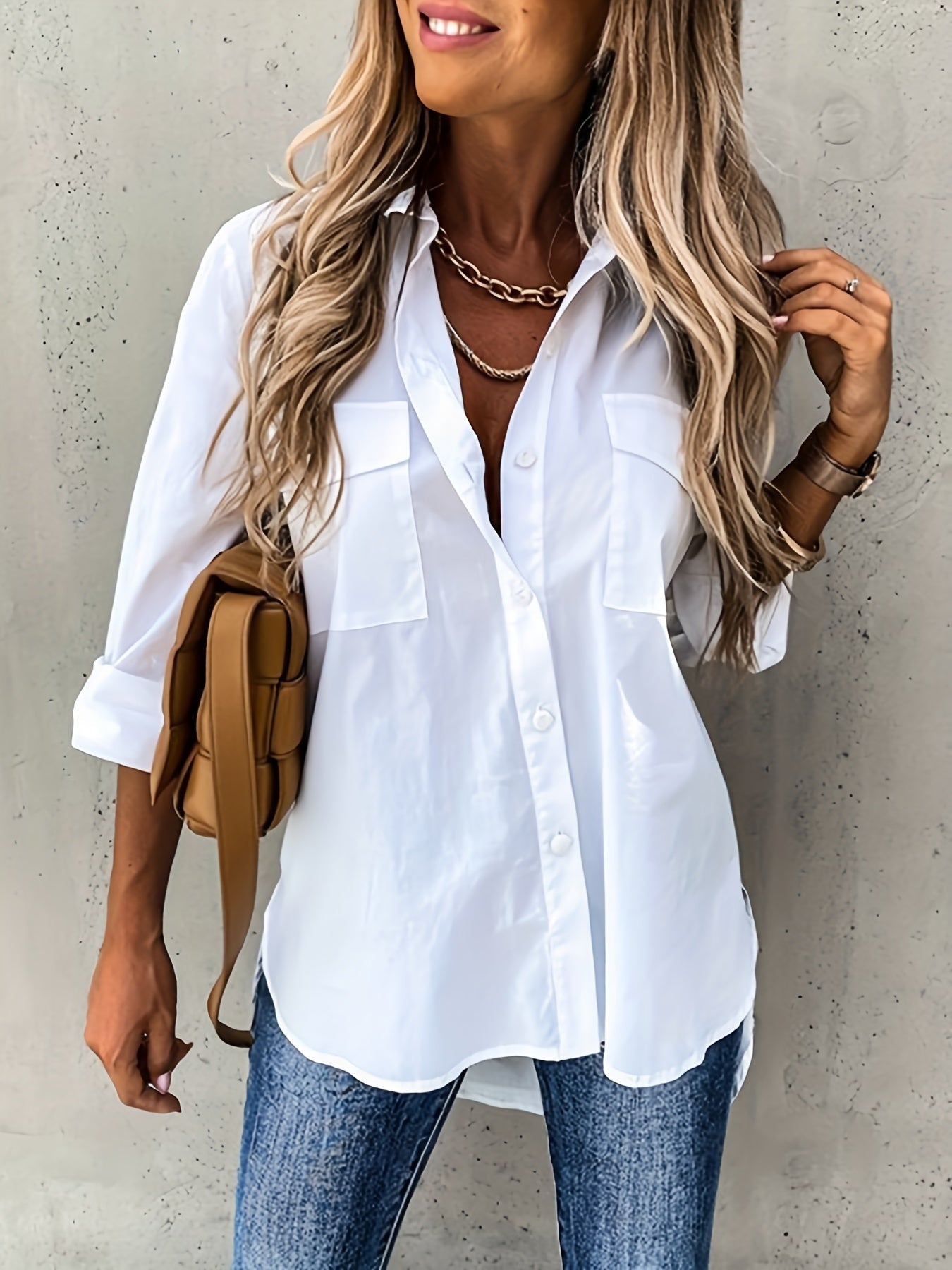 Tess | Minimalistische blouse