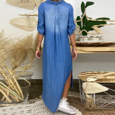 Lea | Lange jurk jeanslook