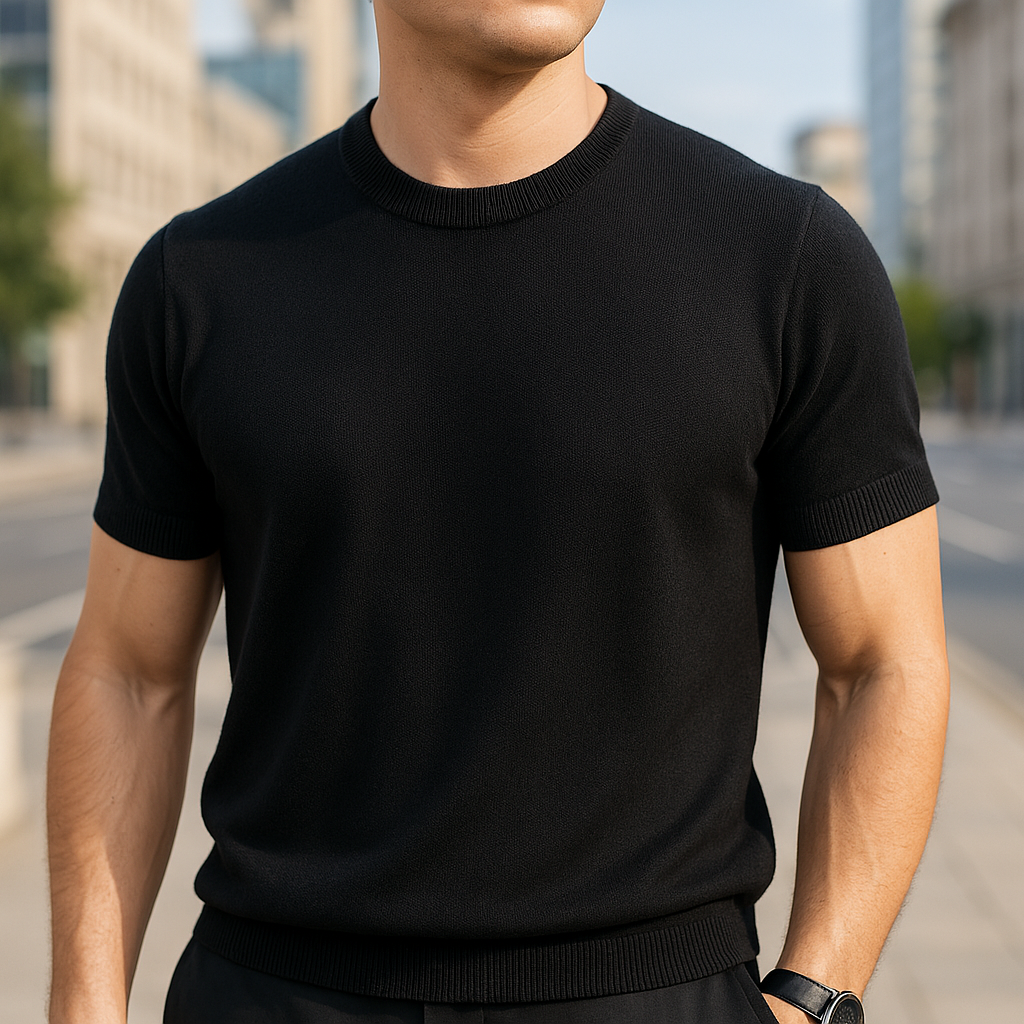 Dieter | Elegant t-shirt met korte mouwen