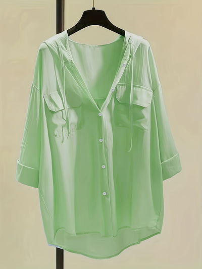 Marit | Elegante blouse met capuchon