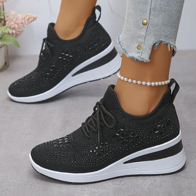 Tine | Elegante sneaker met diamantjes