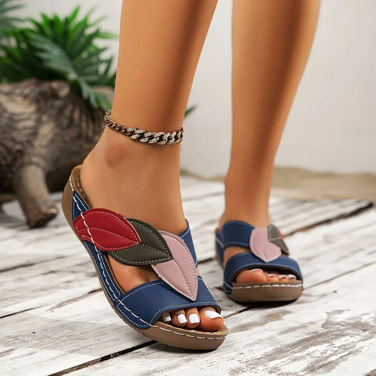 Solveig | Instap sandalen