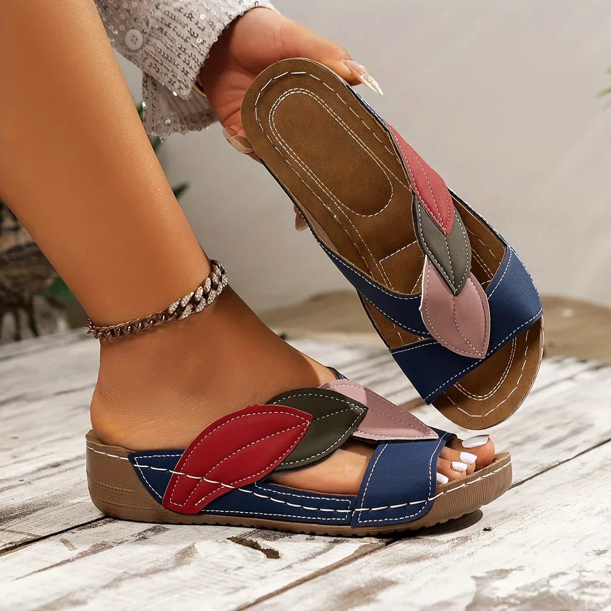 Solveig | Instap sandalen
