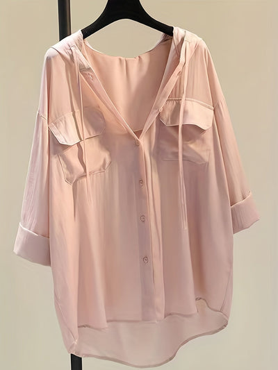 Marit | Elegante blouse met capuchon