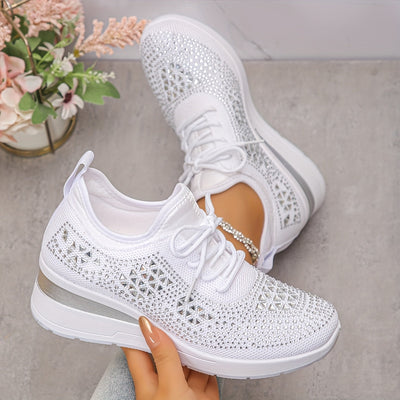 Tine | Elegante sneaker met diamantjes