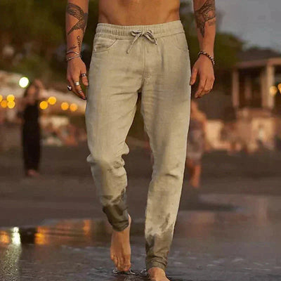 Gilles | Luchtige linnen strandbroek