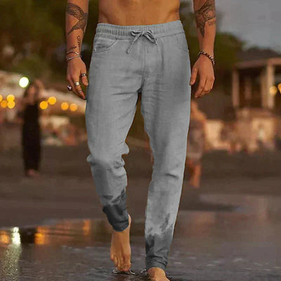 Gilles | Luchtige linnen strandbroek