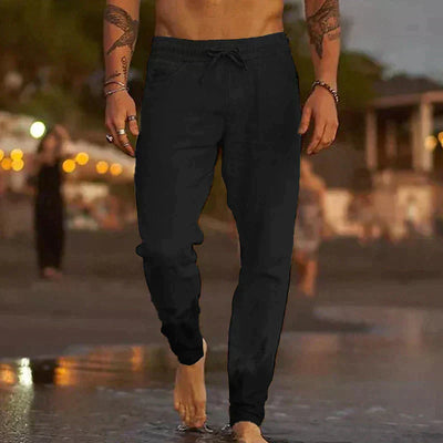 Gilles | Luchtige linnen strandbroek
