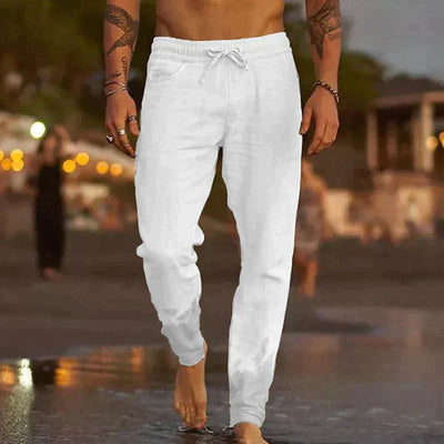 Gilles | Luchtige linnen strandbroek