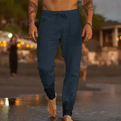 Gilles | Luchtige linnen strandbroek
