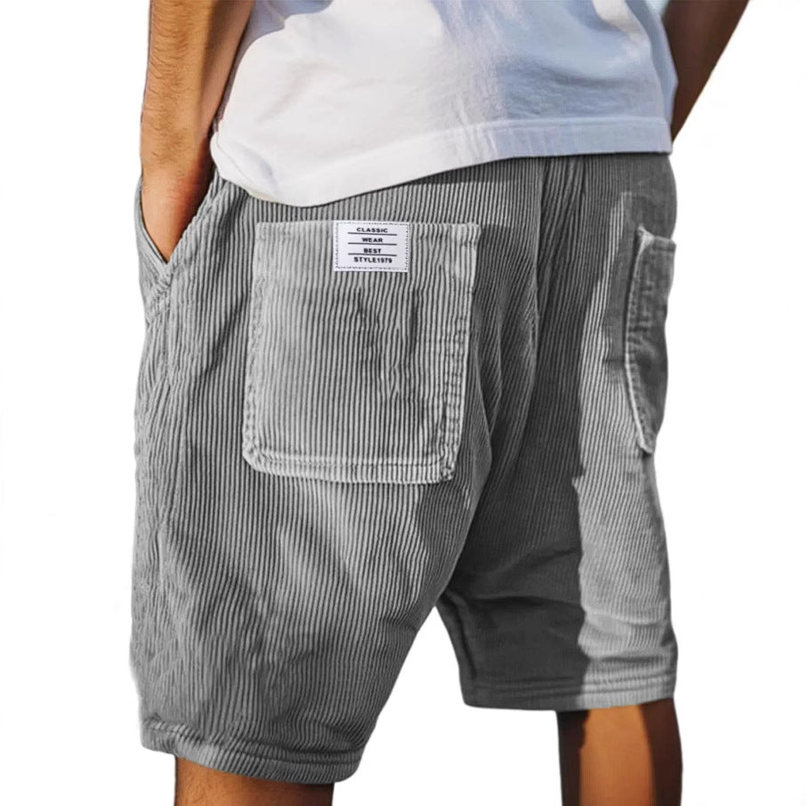 Bjorn | Ribfluwelen short