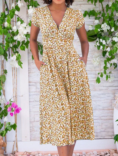 Fienna | Fleurige jurk