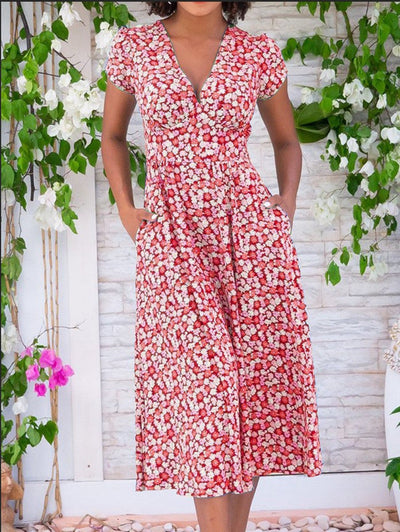 Fienna | Fleurige jurk