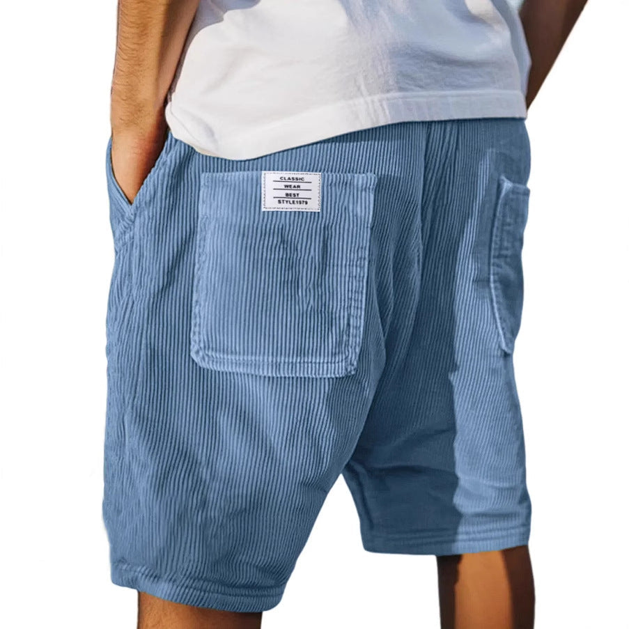 Bjorn | Ribfluwelen short