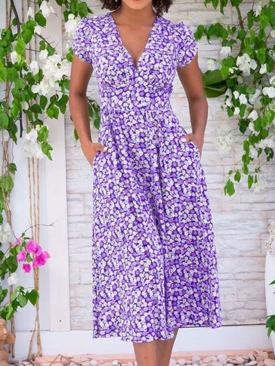 Fienna | Fleurige jurk