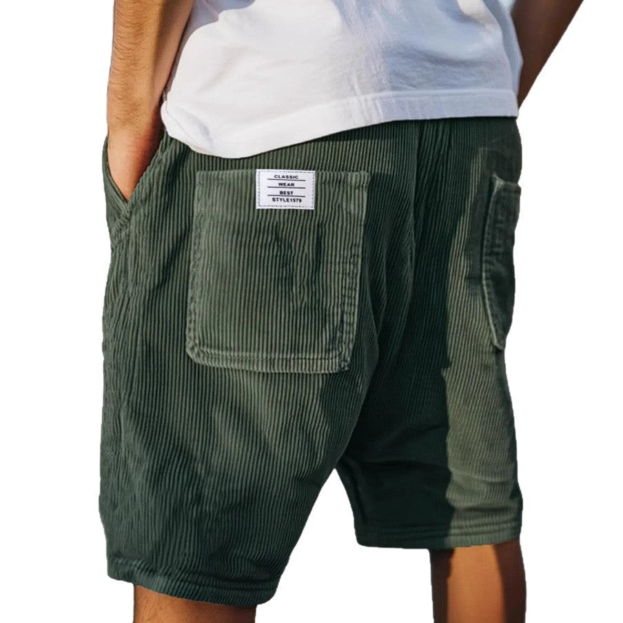 Bjorn | Ribfluwelen short