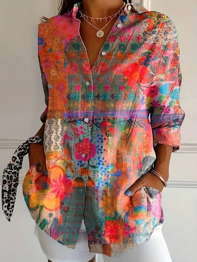 Elsa – Kleurrijke zomerblouse