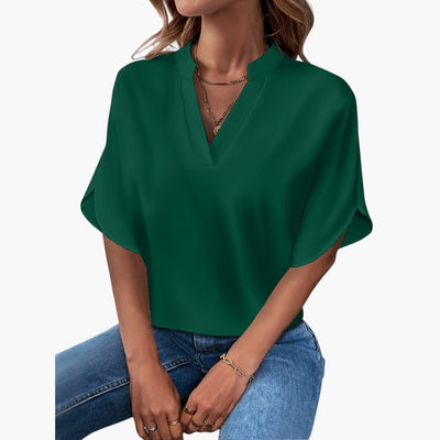 Thea | Elegante blouse met V-Hals