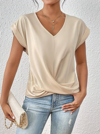 Cleo | Casual shirt met sweetheart halslijn