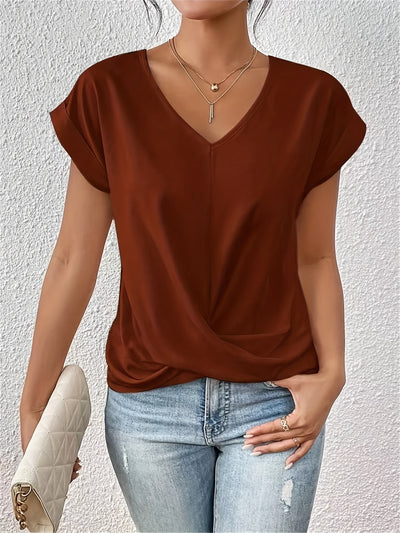 Cleo | Casual shirt met sweetheart halslijn