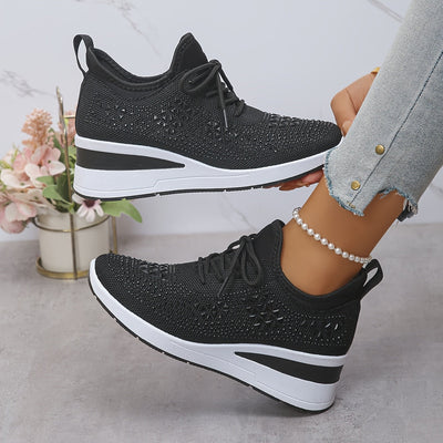Tine | Elegante sneaker met diamantjes