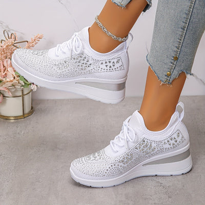 Tine | Elegante sneaker met diamantjes