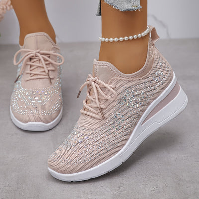 Tine | Elegante sneaker met diamantjes