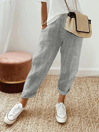Liv | Zomerse, gestreepte broek