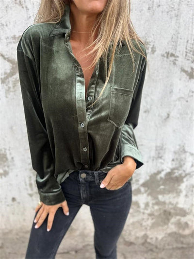 Violet | Velvet blouse