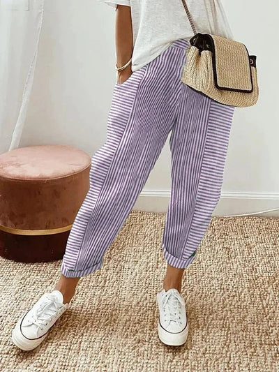 Liv | Zomerse, gestreepte broek